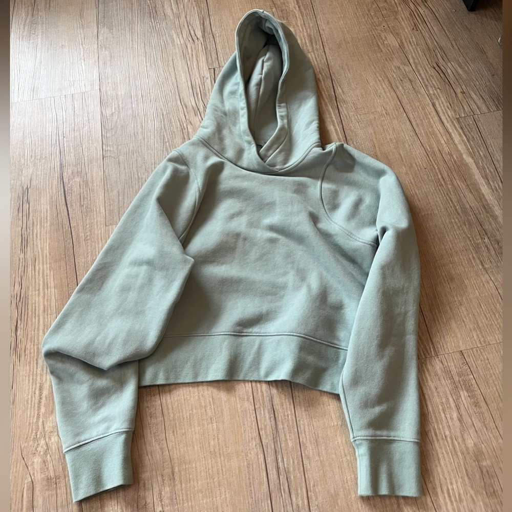 Light teal lululemon pullover hoodie